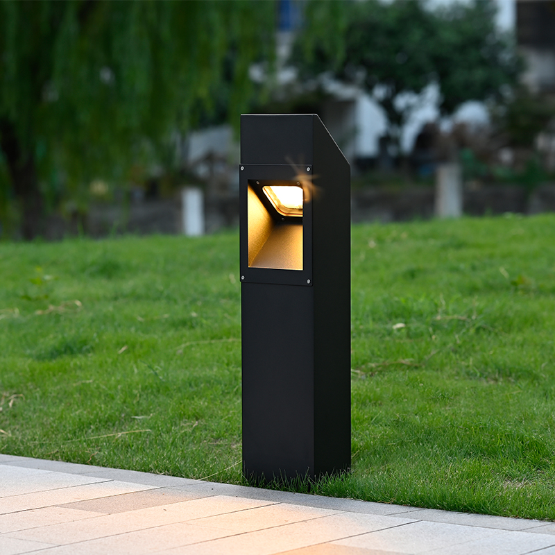 YMLED-6246 Nové obdélníkové venkovní sloupkové osvětlení trávníku LED
